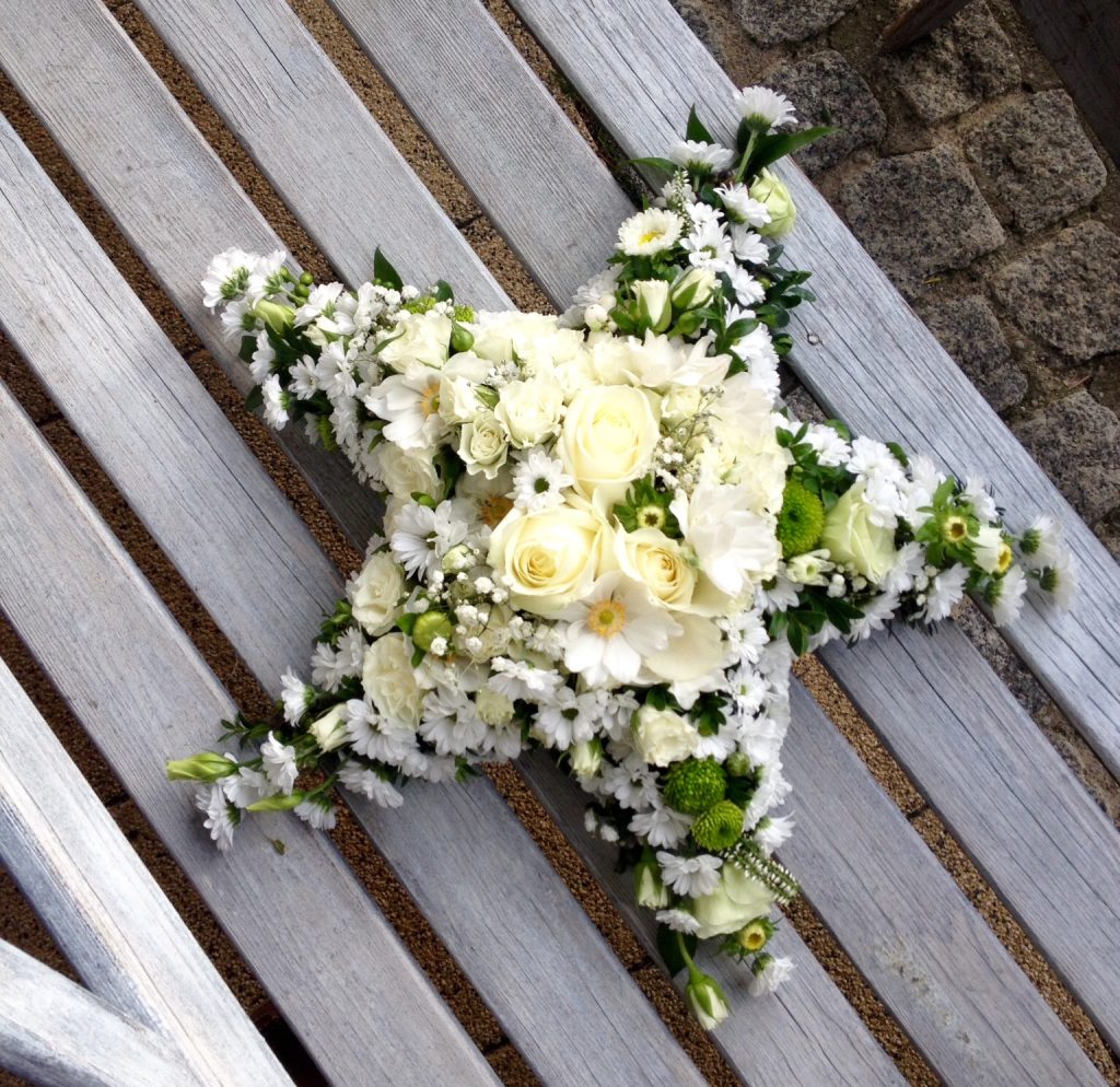 Sterngesteck in weiß grün