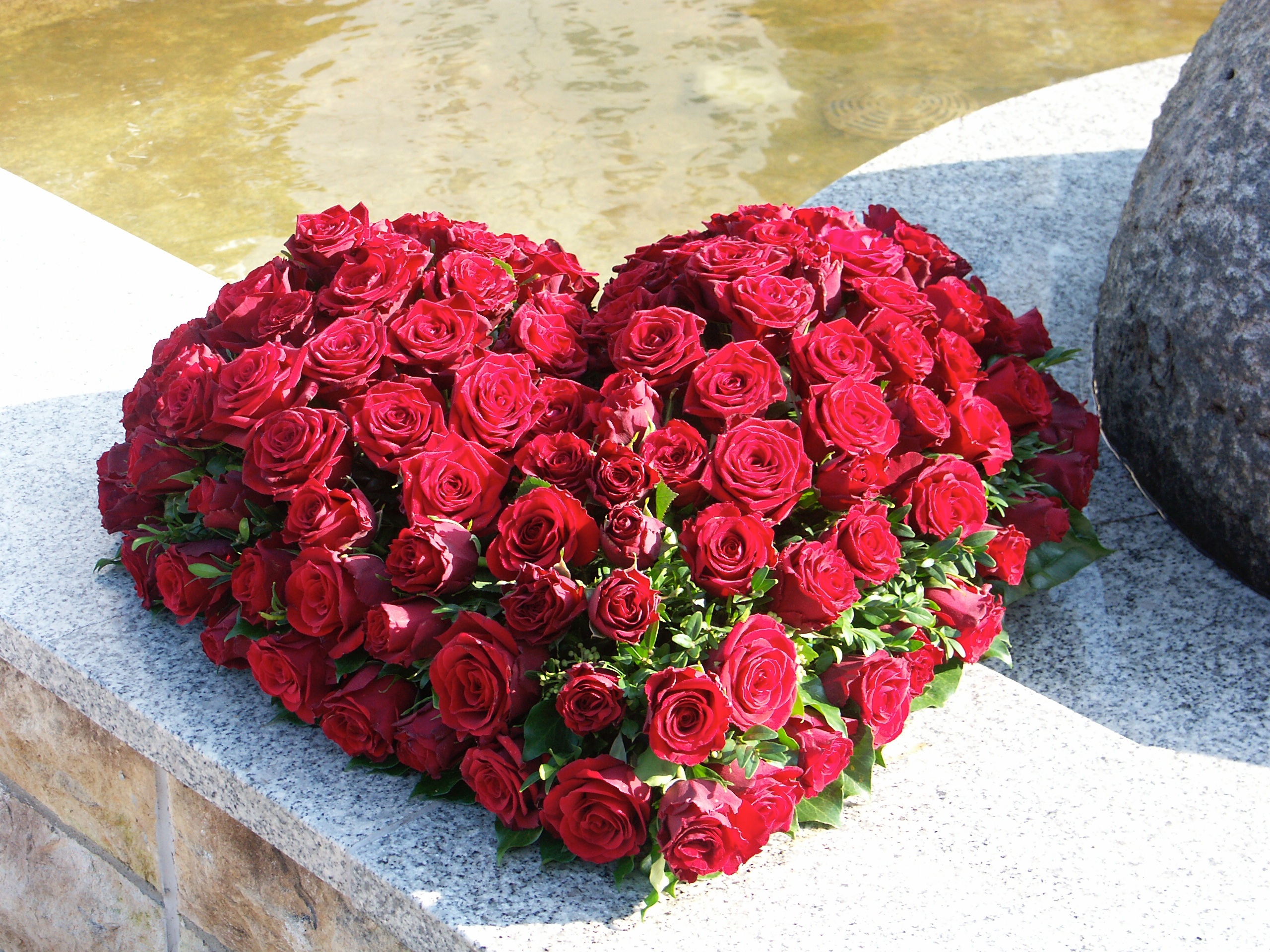 Herzgwesteck XXL in rot